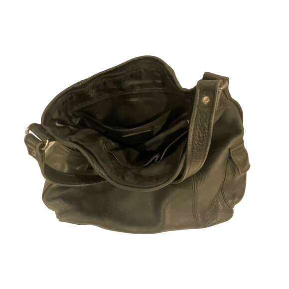 Fossil Vintage Genuine Original Black Pebble Leather Hand Bag Purse - Picture 3 of 8